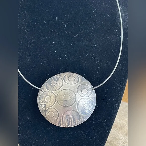 Forlano + Ford necklace on 18” oxidized silver chain. Reversible. One of a kind. - Picture 7 of 13